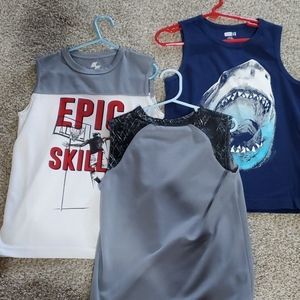 3 sleevless shirts boys size 5/6